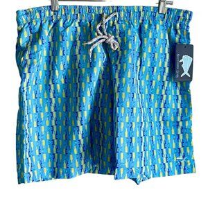 Southern Lure Get Hooked XL Men's Swim Trunks Pockets Bottle Print NEW NWT